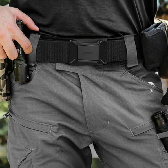 JUKMO STRETCH TACTICAL BELT /MEN-MILITARY WORK RIGGER HIKING 1.5'' ELASTIC NYLON - Picture 7 of 13